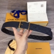 Louis Vuitton Alpes Story Damier Print 40mm Reversible Belt M0077S Gold