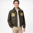 Louis Vuitton Leather Blouson With Tiger Patches in Green - Men - Ready-to-Wear 1A9GAG