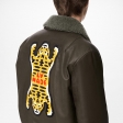 Louis Vuitton Leather Blouson With Tiger Patches in Green - Men - Ready-to-Wear 1A9GAG