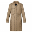 Louis Vuitton Monogram Stripes Belted Coat in Beige - Men - Ready-to-Wear 1A9GBI