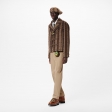 Louis Vuitton Monogram Trunkstripes Cropped Peacoat in Brown - Men - Ready-to-Wear 1A9GDQ