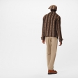 Louis Vuitton Monogram Trunkstripes Cropped Peacoat in Brown - Men - Ready-to-Wear 1A9GDQ