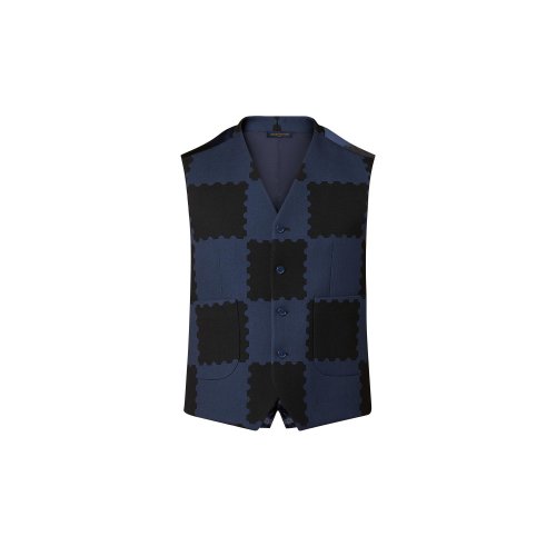 Louis Vuitton Damier Vest in Blue - Men - Ready-to-Wear 1A9GE8