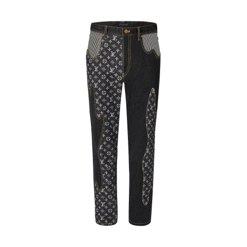 Louis Vuitton Monogram Crazy Denim Pants in Black - Men - Ready-to-Wear 1A9GF6