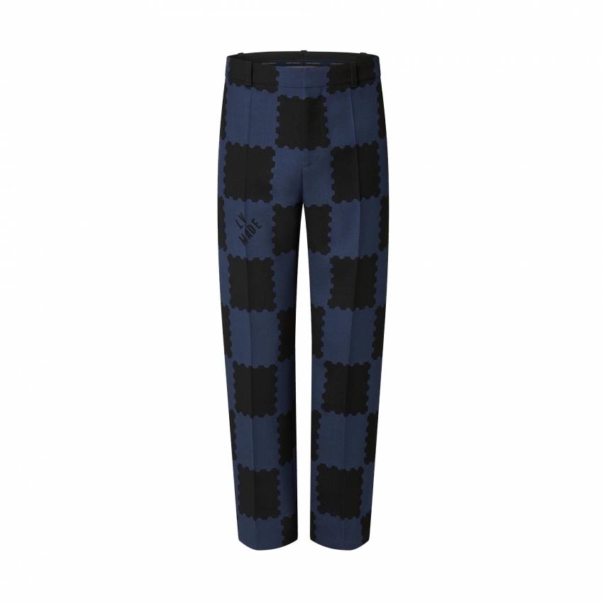 Louis Vuitton Damier Suit Pants in Blue - Men - Ready-to-Wear 1A9GGC