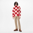 Louis Vuitton Jacquard Damier Fleece Blouson in Red - Men - Ready-to-Wear 1A9GKK