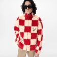 Louis Vuitton Jacquard Damier Fleece Blouson in Red - Men - Ready-to-Wear 1A9GKK
