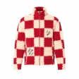 Louis Vuitton Jacquard Damier Fleece Blouson in Red - Men - Ready-to-Wear 1A9GKK