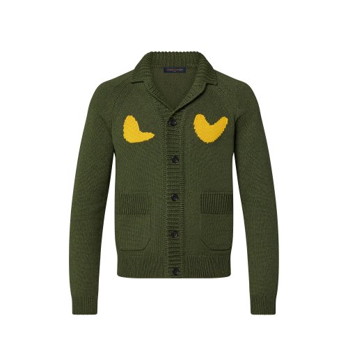 Louis Vuitton Sophisticated Tiger Cardigan in Green - Men - Ready-to-Wear 1A9GLN