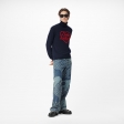 Louis Vuitton Intarsia Heart Turtle Neck in Blue - Men - Ready-to-Wear 1A9GRB