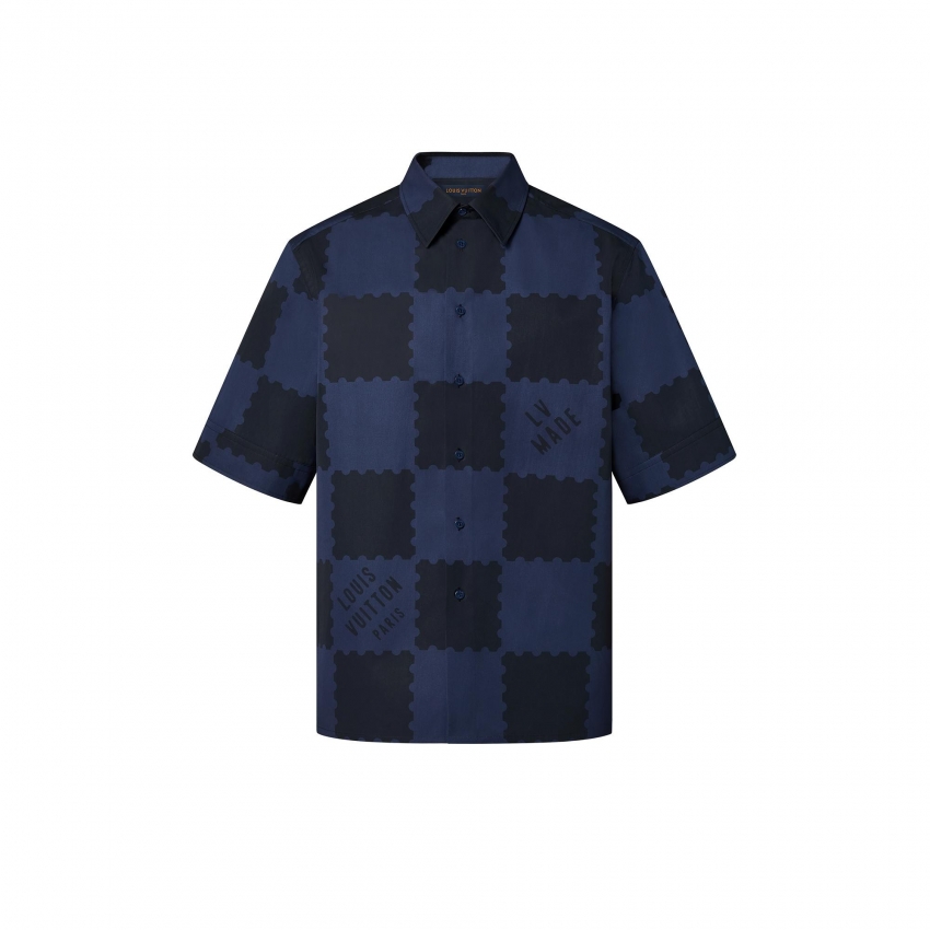 Louis Vuitton Damier Shirt in Blue - Men - Ready-to-Wear 1A9GXW