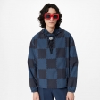 Louis Vuitton Giant Damier Laces Windbreaker in Blue - Men - Ready-to-Wear 1A9JEE