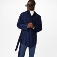 Louis Vuitton Monogram Trunkstripes Kimono Jacket in Blue - Men - Ready-to-Wear 1A9K25