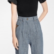 Louis Vuitton Mini Checkerboard Denim Carrot Pants in Blue - Women - Ready-to-Wear 1A9KU1