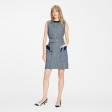 Louis Vuitton Mini Checkerboard Denim Dress in Blue - Women - Ready-to-Wear 1A9KUK