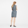 Louis Vuitton Mini Checkerboard Denim Dress in Blue - Women - Ready-to-Wear 1A9KUK