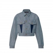 Louis Vuitton Mini Checkerboard Denim Jacket in Blue - Women - Ready-to-Wear 1A9M88