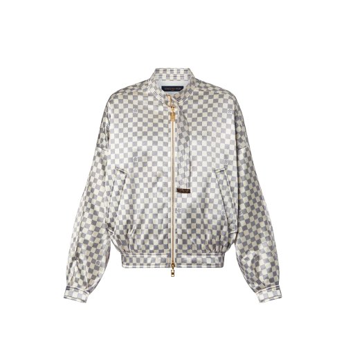Louis Vuitton Damier Azur Bomber Jacket - Women - Ready-to-Wear 1A9MH3