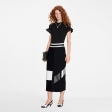 Louis Vuitton Color-Blocked Knit Midi Skirt in Black - Women - Ready-to-Wear 1A9NNM