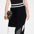 Louis Vuitton Color-Blocked Knit Midi Skirt in Black - Women - Ready-to-Wear 1A9NNM