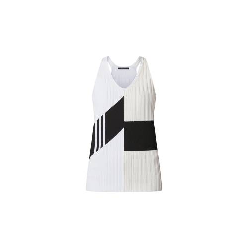 Louis Vuitton Color-Blocked Knit Top in White - Women - Ready-to-Wear 1A9NNT