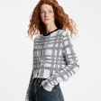 Louis Vuitton Graphic Knit Cropped Cardigan in White - Women - Ready-to-Wear 1A9NOZ