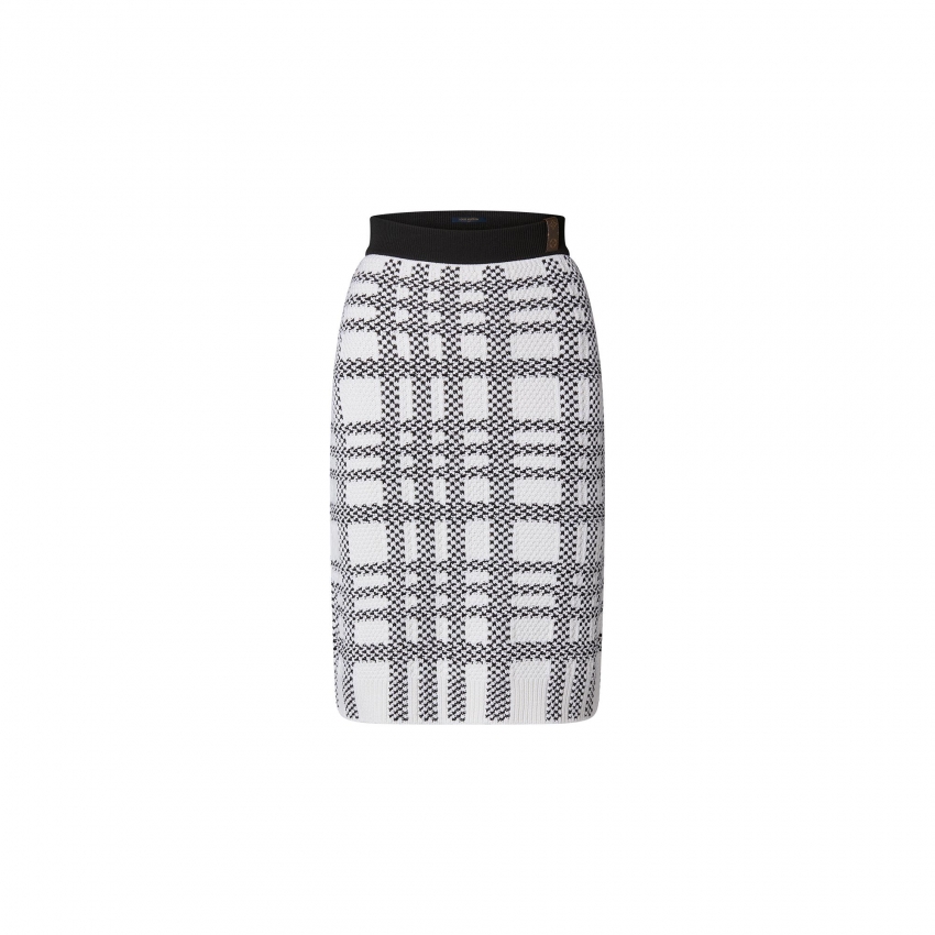 Louis Vuitton Graphic Knit Skirt in White - Women - Ready-to-Wear 1A9NP6