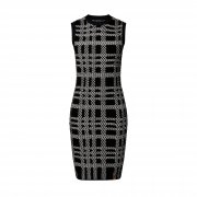 Louis Vuitton Graphic Knit Mini Dress in Black - Women - Ready-to-Wear 1A9NPD