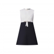 Louis Vuitton Bow Detail A-Line Dress in Blue - Women - Ready-to-Wear 1A9NS6