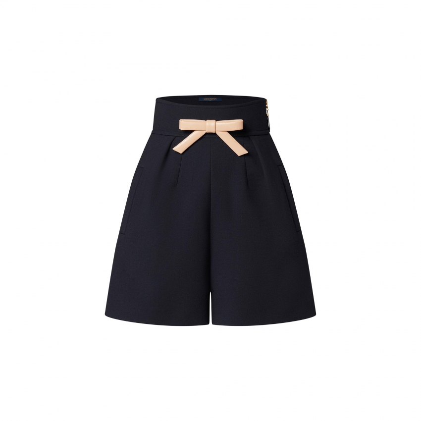 Louis Vuitton Bow Detail Tailored Shorts in Blue - New - For Women 1A9NVY