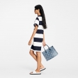 Louis Vuitton Striped Monogram Pocket T-Shirt Dress in Blue - Women - Ready-to-Wear 1A9NYU