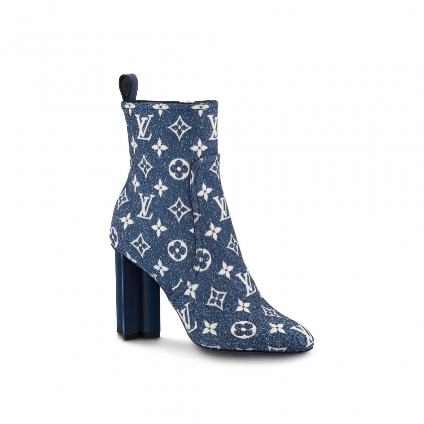 Louis Vuitton Silhouette Ankle Boot in Blue - Women - Shoes 1A9PY0