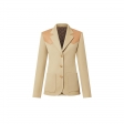 Louis Vuitton Lambskin Accent Fitted Blazer in Beige - Women - Ready-to-Wear 1A9SMX