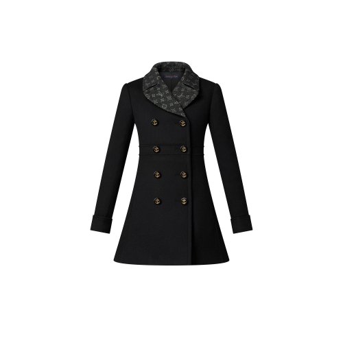 Louis Vuitton Anchor Button A-Line Coat - Women - Ready-to-Wear 1AA8SM Louis Vuitton Anchor Button A-Line Coat - Women - Ready-to-Wear 1AA8SM