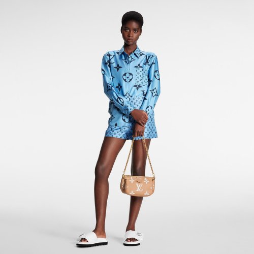 Louis Vuitton Sky Mixed Monogram Masculine Shirt - Women - Ready-to-Wear 1AA9UF Louis Vuitton Sky Mixed Monogram Masculine Shirt - Women - Ready-to-Wear 1AA9UF