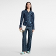 Louis Vuitton Midnight Mixed Monogram Pajama Shirt - Women - Ready-to-Wear 1AAAE1