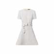 Louis Vuitton Lurex Tweed Belted Skater Dress - Women - Ready-to-Wear 1AAAFO