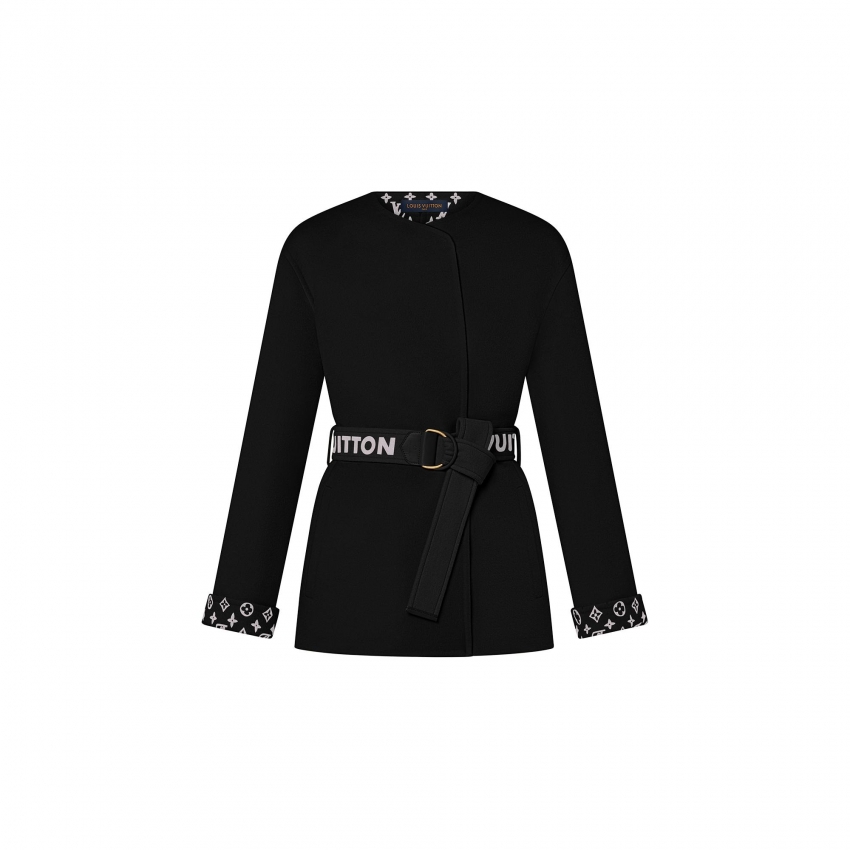 Louis Vuitton Signature Short Double Face Wrap Coat - Women - Ready-to-Wear 1AAAWJ