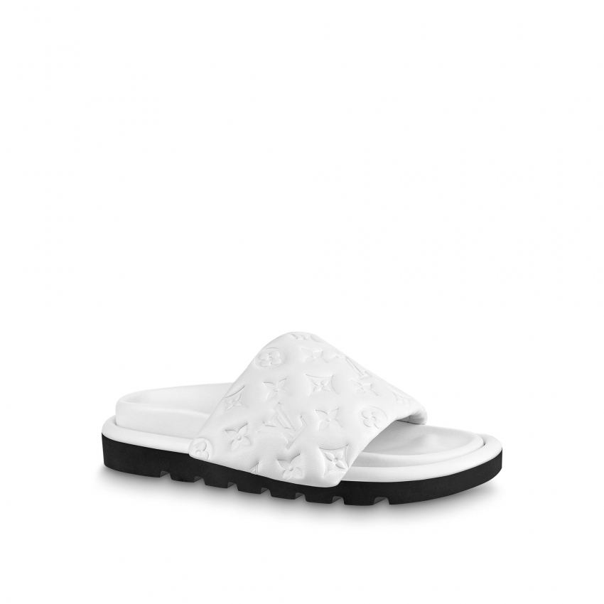 Louis Vuitton Pool Pillow Flat Comfort Mule - Women - Shoes 1AABKU White