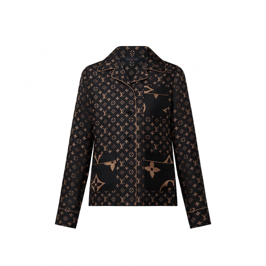 Louis Vuitton Mixed Monogram Pajama Shirt - Women - Ready-to-Wear 1AAG9T