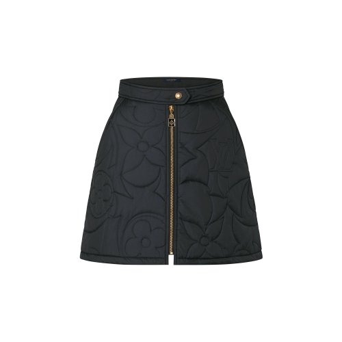 Louis Vuitton Quilted Monogram Mini Skirt - Women - Ready-to-Wear 1AAKEM Black