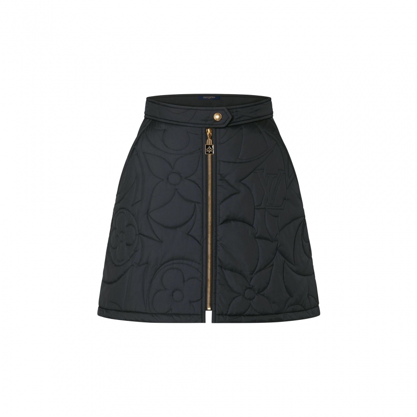 Louis Vuitton Quilted Monogram Mini Skirt - Women - Ready-to-Wear 1AAKEM Black