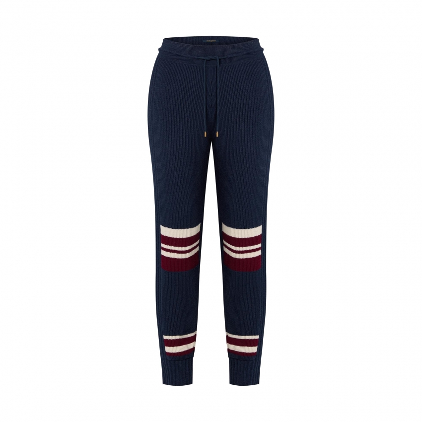 Louis Vuitton Stripe Detail Ribbed Jogging Pants - Women - Ready-to-Wear 1AAKNE XS