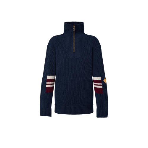 Louis Vuitton Stripe Detail Ribbed Turtleneck Pullover - Women - Ready-to-Wear 1AAKNT S