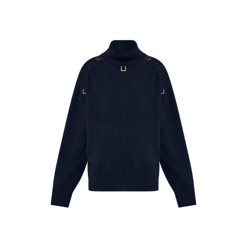 Louis Vuitton D-Ring Turtleneck Sweater - Women - Ready-to-Wear 1AAL8P Dark Blue Louis Vuitton D-Ring Turtleneck Sweater - Women - Ready-to-Wear 1AAL8P Dark Blue