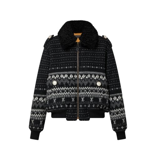 Louis Vuitton Alpine Jacquard Zip-Up Jacket - Women - Ready-to-Wear 1AALAP Louis Vuitton Alpine Jacquard Zip-Up Jacket - Women - Ready-to-Wear 1AALAP