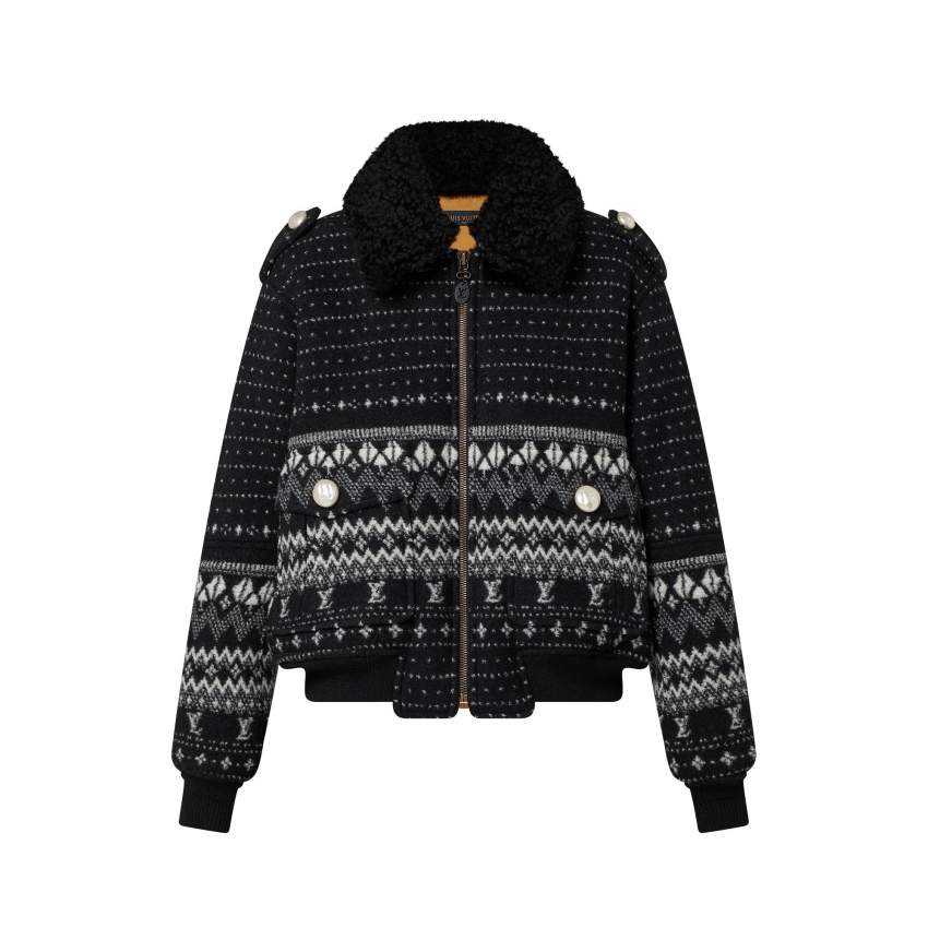Louis Vuitton Alpine Jacquard Zip-Up Jacket - Women - Ready-to-Wear 1AALAP