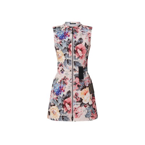 Louis Vuitton Vintage Flower Zip-Up Dress - Women - Ready-to-Wear 1AALF3