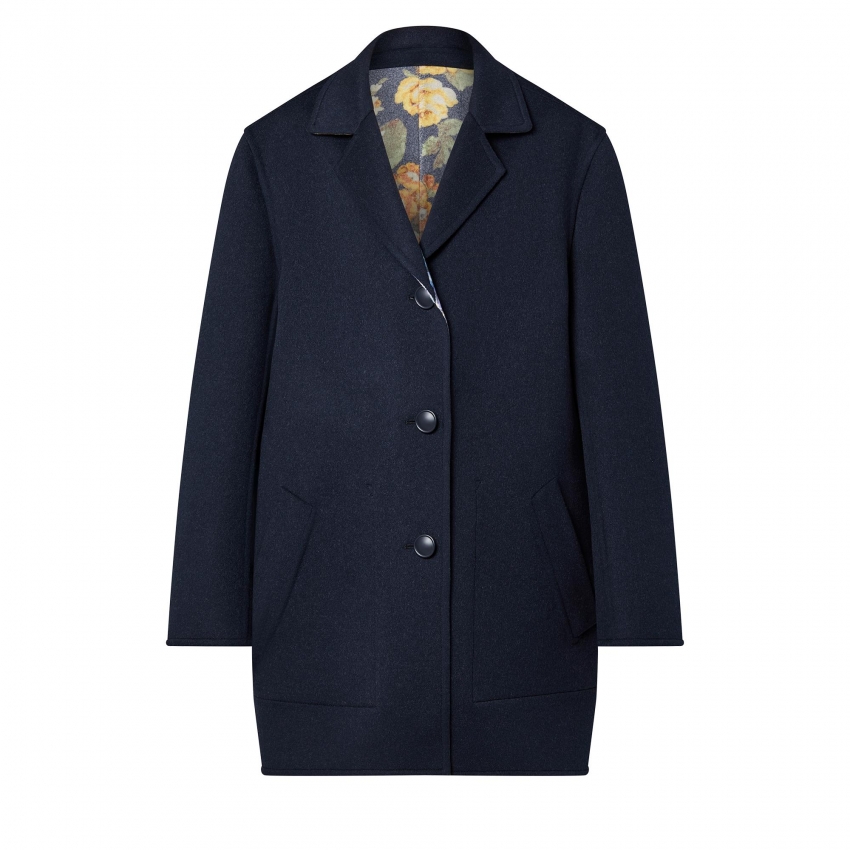 Louis Vuitton Reversible Vintage Flower Jacquard Coat - Women - Ready-to-Wear 1AALFZ