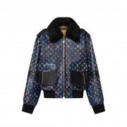 Louis Vuitton Vintage Flower Monogram Biker Bomber - Women - Ready-to-Wear 1AALI6